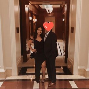 Windsor Black Off-Shoulder Dress | Wedding Guest | Size M